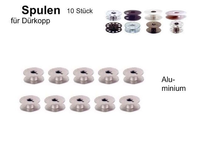 Spulen Alu für DÜRKOPP 211, 212, 271, 272, 265, 10 St