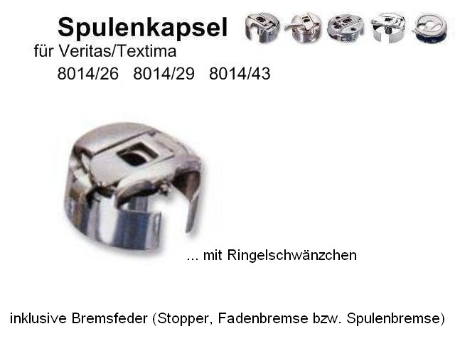 Spulenkapsel für Nähmaschinen Veritas 8014//40